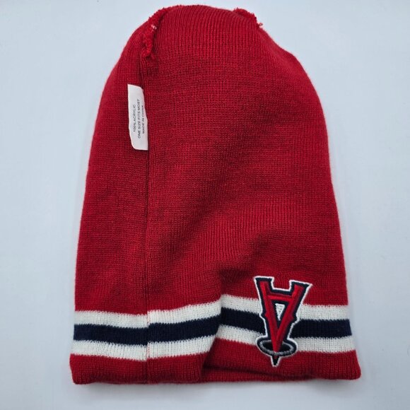 Los Angeles Angels San Diego Zoo Safari Park Adults Red Beanie Hat Winter Warm - Picture 3 of 6